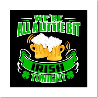 St. Patrick's Day Drinking Shirt Posters and Art